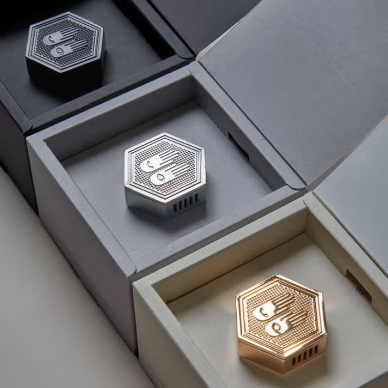 HANDHANDHAND叁手车载香薰 汽车香氛摆件持久留香 高级小众礼物出风口香氛套装 岩兰草（陨铁灰）车载香氛