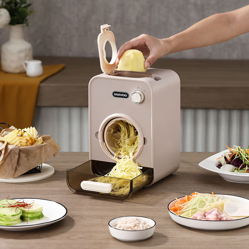 大宇（DAEWOO）电动切菜机多功能家用厨房全自动切丝切片机 DYQC-02D60 DYQC-02D60（电动切菜机）