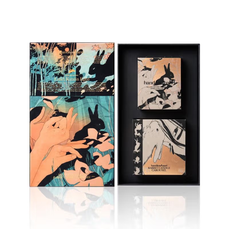 HANDHANDHAND香薰蜡烛 x Eniko 艺术家香氛蜡烛兔来运转礼盒 艺术家礼盒兔来运转