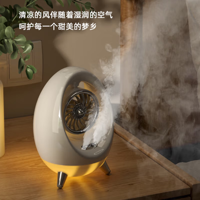  迷你水冷空调扇家用户外便携小冷风机usb充电双喷雾风扇