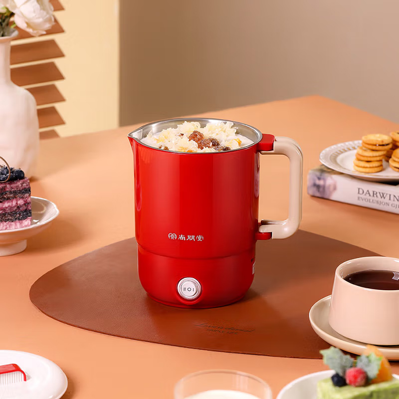 尚朋堂 便携式电热水壶小型0.8L多功能烧水杯