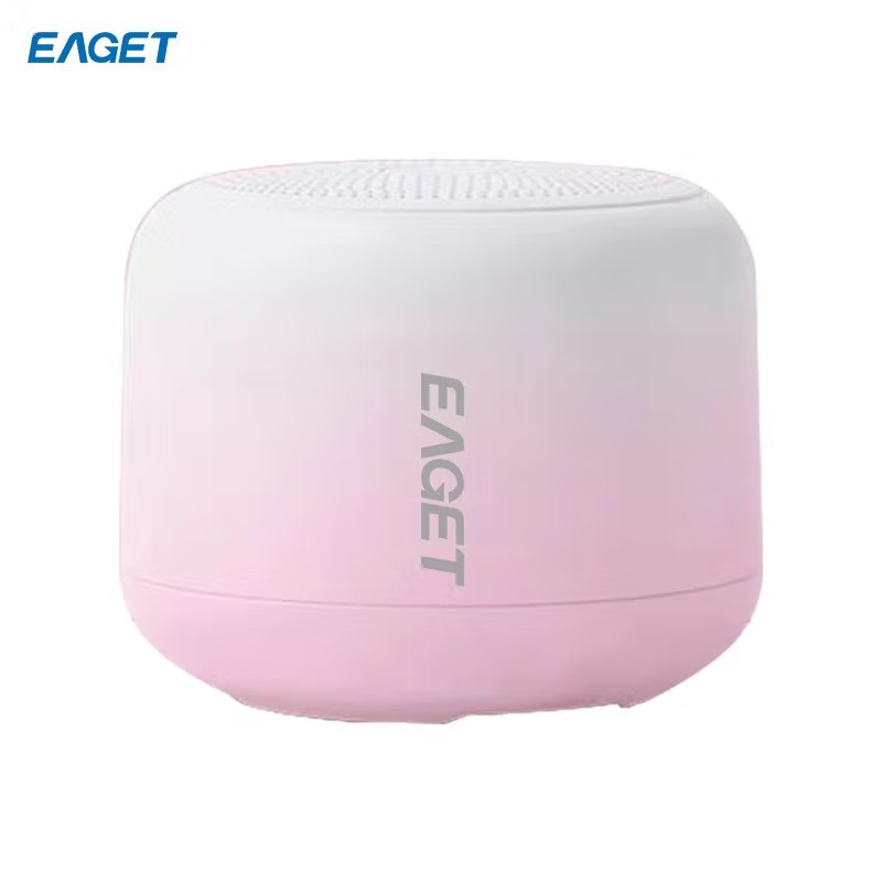 忆捷（EAGET）EK01蓝牙音箱 360度环绕立体声震撼低音音效 蓝牙V5.1播放小巧便携迷你 蓝色
