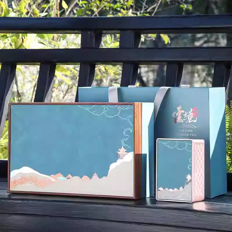新款高档茶叶包装盒空礼盒绿茶龙井白茶碧螺春毛尖茶叶礼品盒