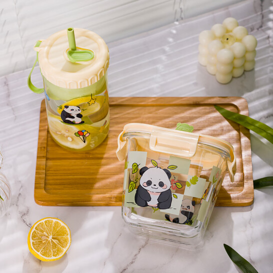 家有祥瑞方汤桶保鲜碗加高杯
