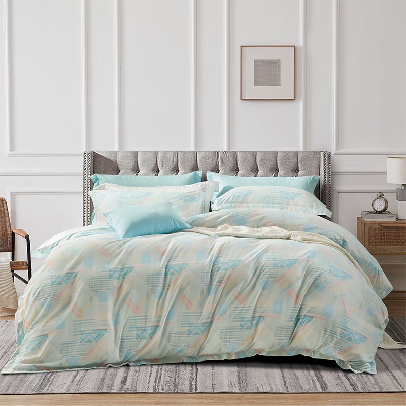 富安娜 床上四件套磨毛套件 清韵格调 (被套203*229cm)