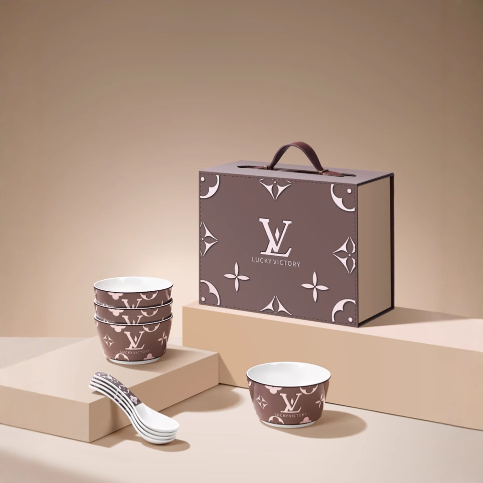 聚陶人驴牌系列陶瓷餐具碗勺套装公司活动送员工福利伴手礼