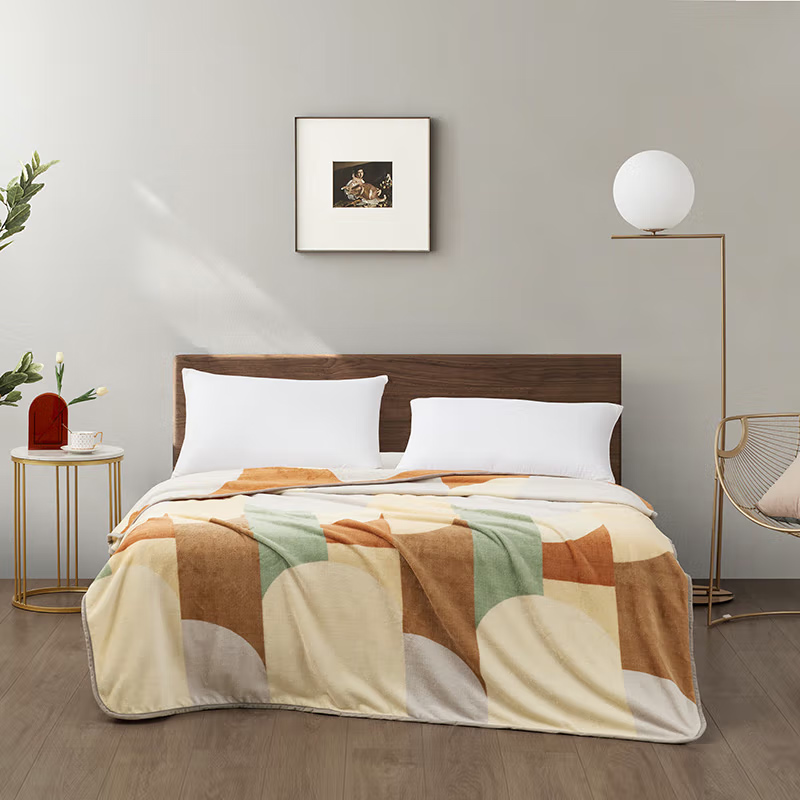  罗莱TG梦幻北欧临风听海积木乐园盛世花开梦幻星空超柔絮彩云朵绒毯 拾光溢彩云朵绒毯 