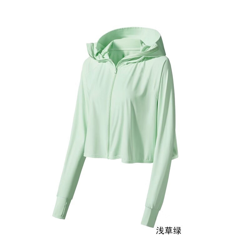 防晒衣风衣女遮阳透气皮肤衣连帽短款披肩外套 