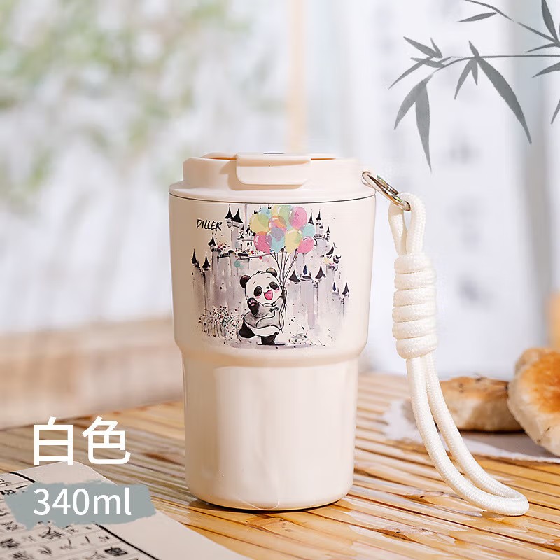 迪乐贝尔保温杯316不锈钢大容量女生水杯儿童保温水杯学生泡茶杯子D9249-2 