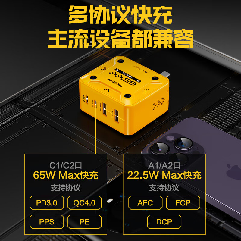 65W机甲系列氮化镓充电器