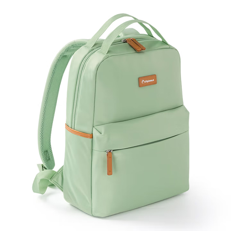 Diplomat外交官旅行通勤14英寸笔记本双肩背包 DS-14109L 抹茶绿