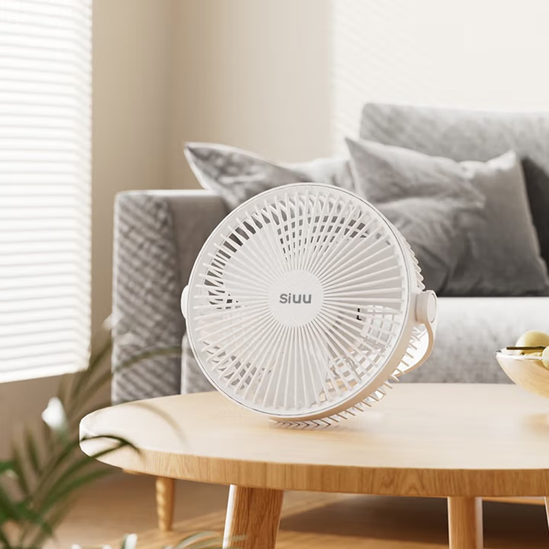  西佑西佑SIUU台吊壁挂多用蓄电款USB电风扇 白色