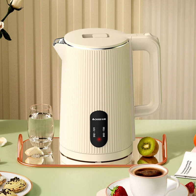 志高电热水壶家用烧水壶保温自动断电不锈钢大容量热水壶批发