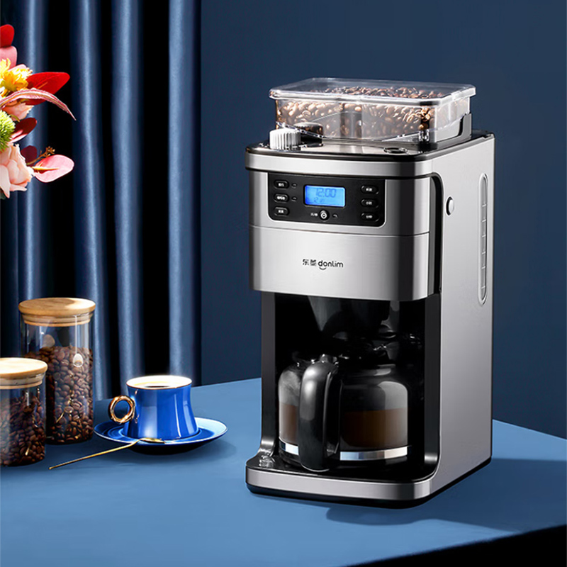 东菱（Donlim）美式全自动研磨一体咖啡机家用办公室商用专业现磨豆粉两用萃取制咖啡DL-KF4266 美式全自动