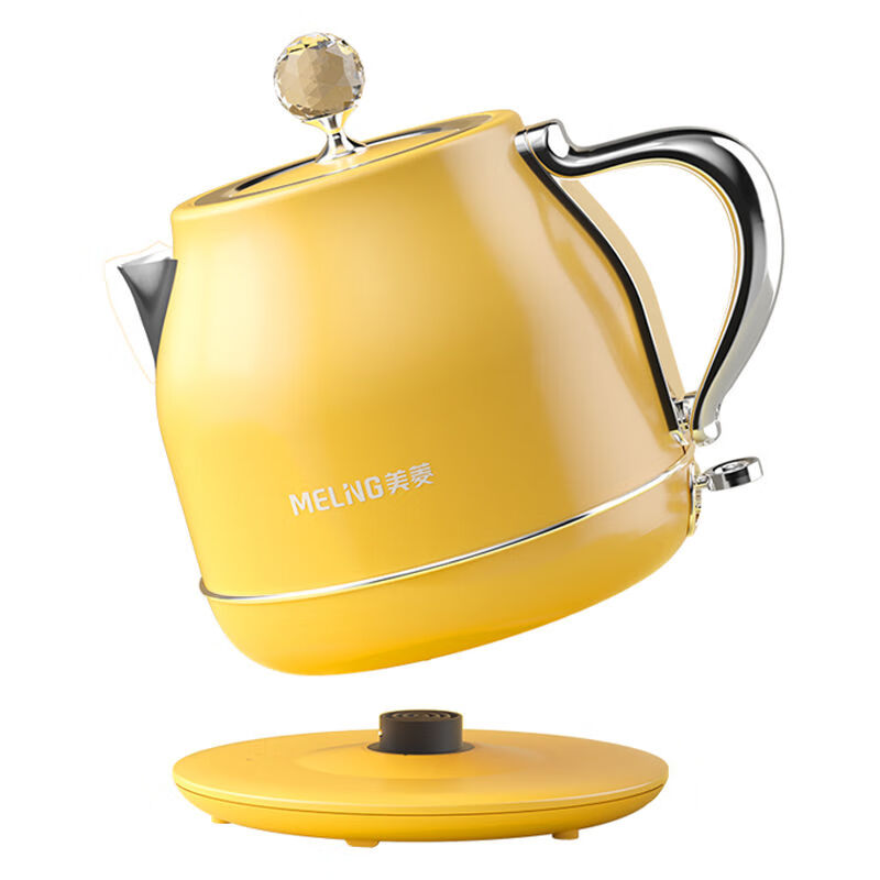 美菱（MeiLing）电热水壶1.8L大容量家用自动断电便携烧水壶MH-LC1823 1.8L 金黄色 额定功率1500