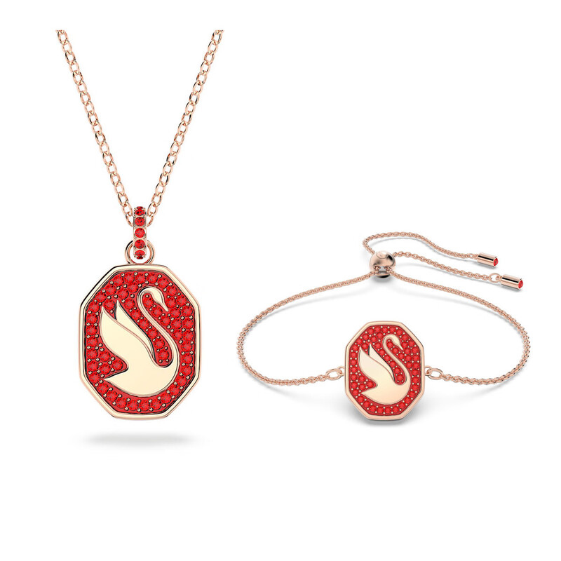 施华洛世奇（SWAROVSKI）SIGNUM 天鹅牌项链手链两件套