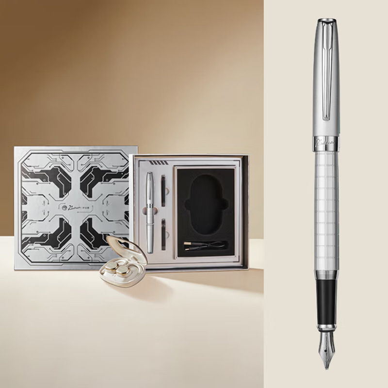 PIMIO毕加索5822蓝牙耳机套装成人钢笔礼盒520送女友签字笔