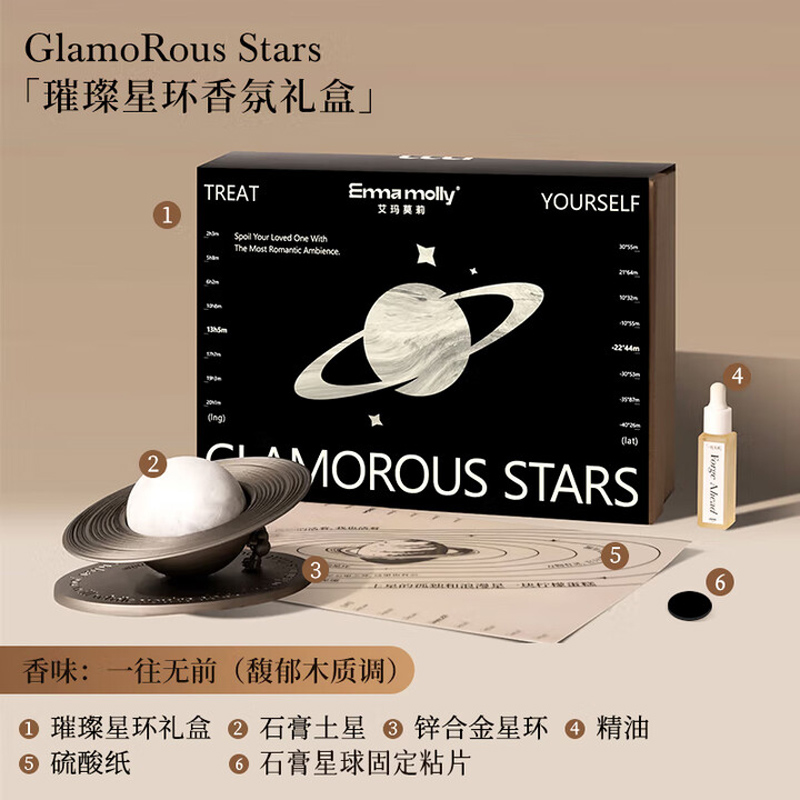艾玛莫莉 璀璨星环 车载香氛礼盒