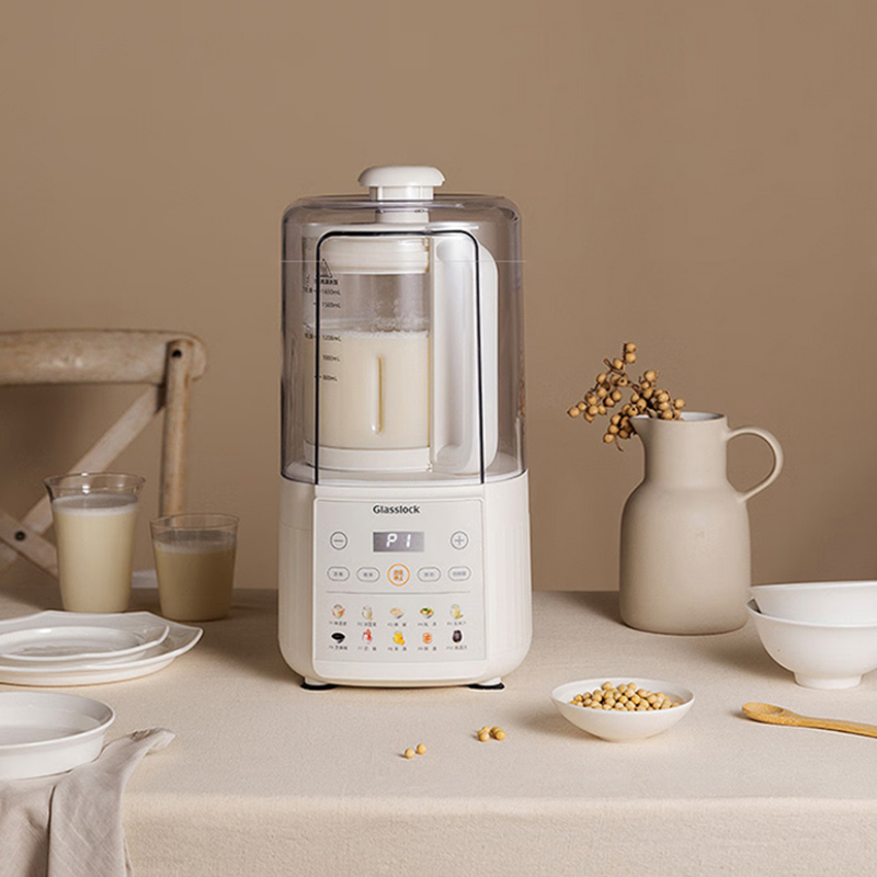  GLASSLOCK破壁机智频变速轻音降噪家用全自动豆浆机榨汁机料理机1.65L全自动易清洗五谷杂粮豆浆机