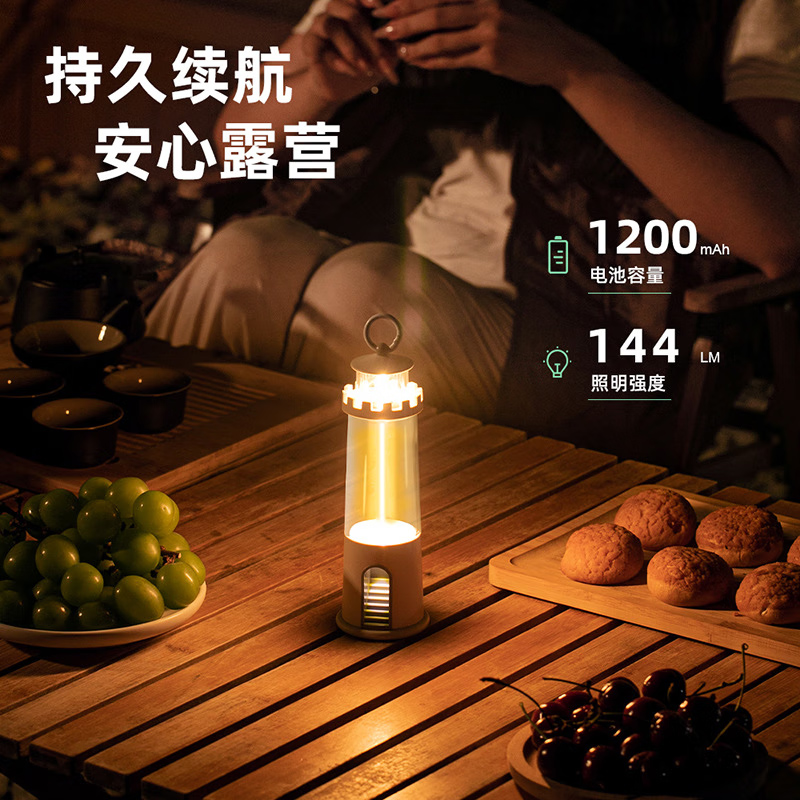 新款户外露营灯气氛围帐篷挂灯多功能照明手提灯野营复古马灯