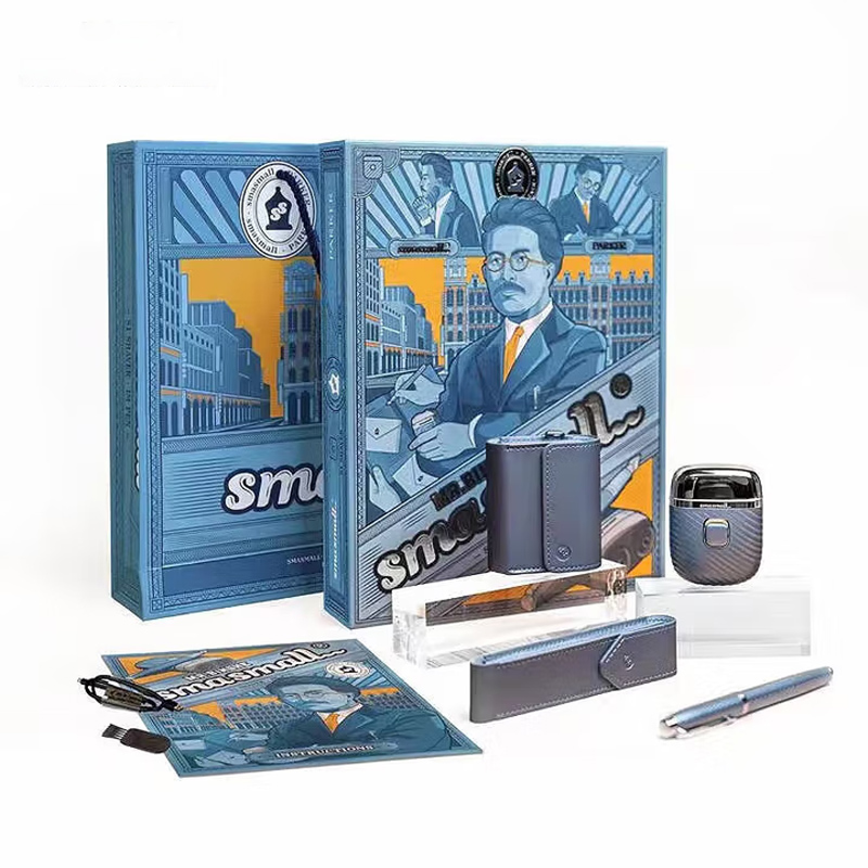 昔马（SMASMALL）冰河先生礼盒电动剃须刀刮胡刀礼盒套装 