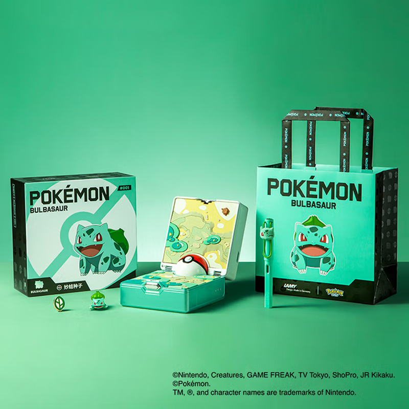 凌美（LAMY）钢笔礼盒 狩猎系列宝可梦联名套装正姿钢笔学生文具办公礼品 节日礼物