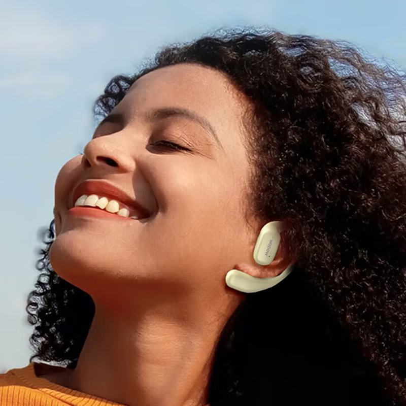 沃品（WOPOW）挂耳式耳机运动续航时间长音效好小巧便携蓝牙5.3久戴不痛适用于华为苹果OWS05