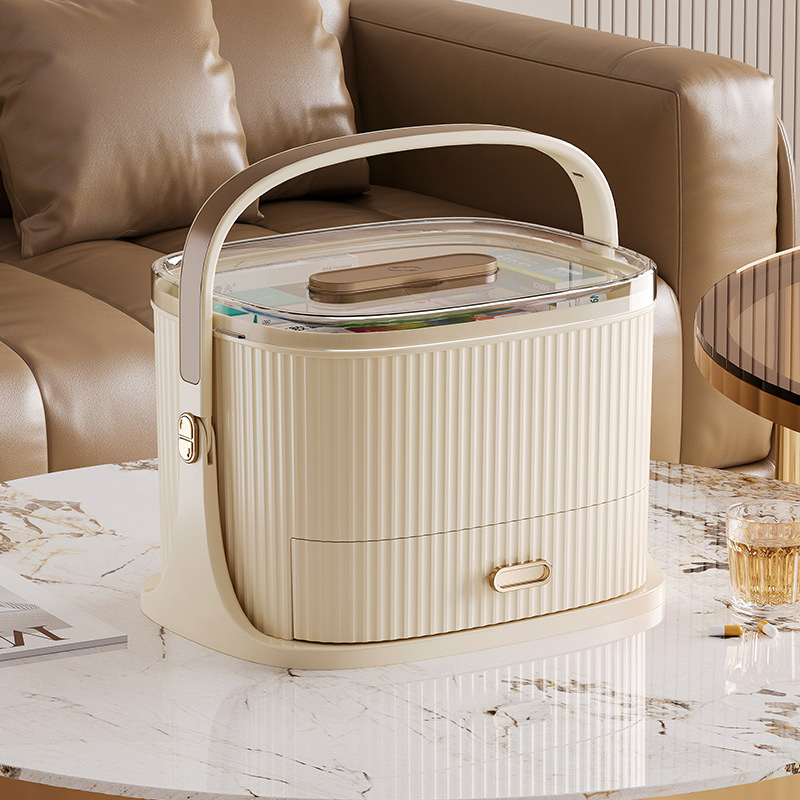 家用便捷式药箱家庭装全套急救箱大容量药品医疗箱分格手提医药箱