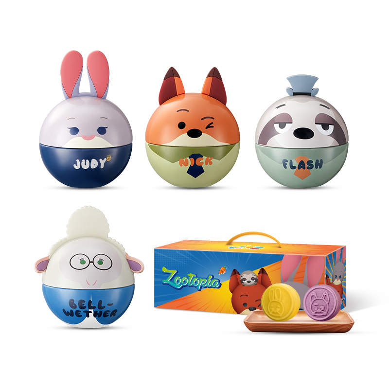 迪士尼月饼疯狂动物城礼盒320g广式传统中秋送礼