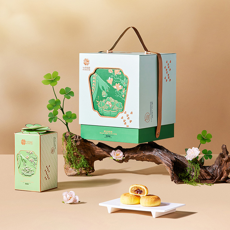 鲜品屋新式健康月饼套装中式