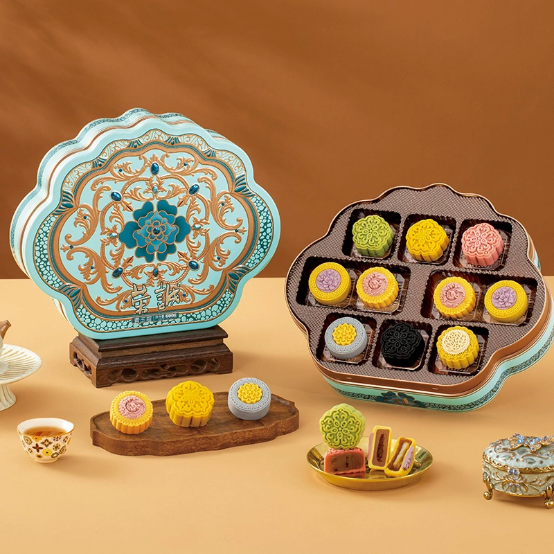 荣诚青玉蔻月饼礼盒广式蛋黄白莲蓉中秋送礼