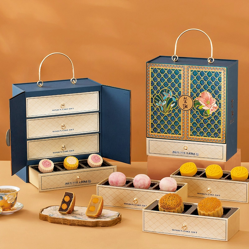 荣诚满庭芳糕点礼盒双黄豆沙零食纯白莲蓉下午茶中秋