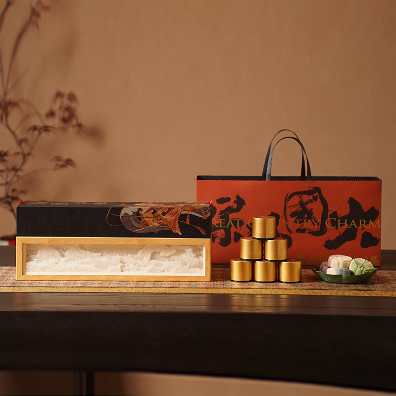 中秋大国风采新款月饼礼盒包装高档手提礼品盒创意套装