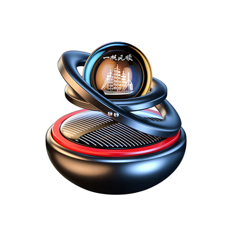 太阳能悬浮旋转车载香薰
