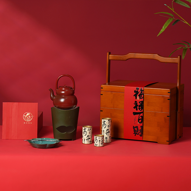 年会 中国蓝-福禄百财茶具套装