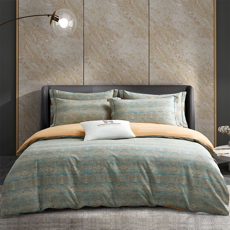 唐纳家纺臻享贡缎磨毛四件套 拾秋