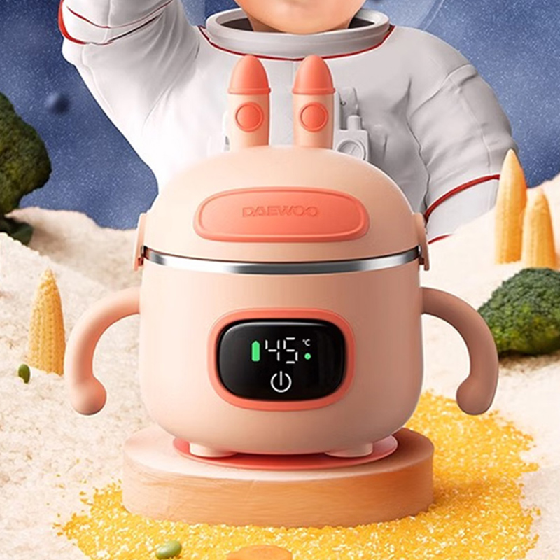 大宇宝宝保温碗充电儿防摔不锈钢免注水智能恒温