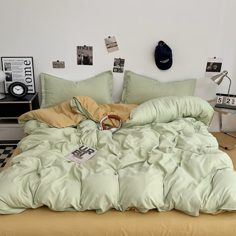 皮尔特保罗亲肤棉四件套-奶酪薄荷