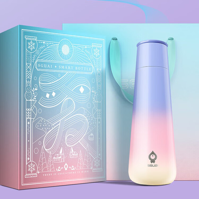  保温杯女士高颜值礼物女高端实用水杯子极光紫430ml M2S