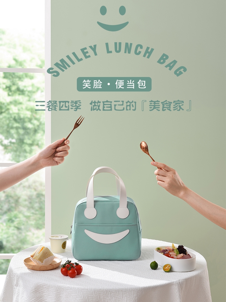 B上班族加厚防水饭盒手提包便当带饭铝箔饭盒保温袋子午餐小学生用