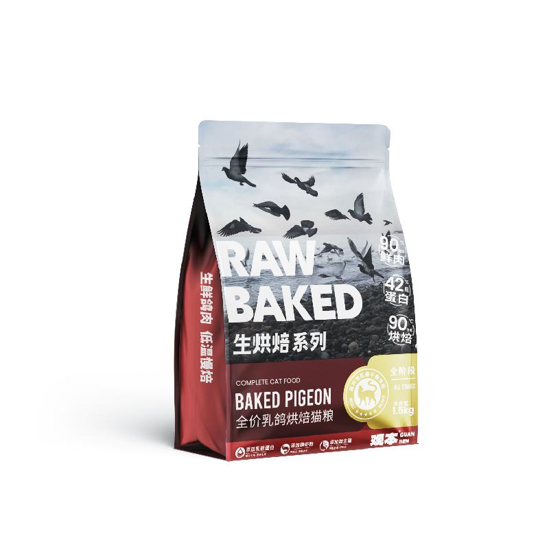 观本乳鸽烘焙猫粮1.5kg观本生烘焙系列全价乳鸽烘焙猫粮观本烘焙猫粮1.5kg观本猫粮1.5kg