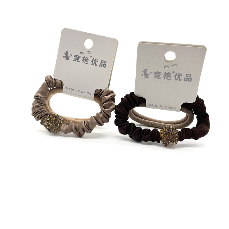 奶茶色满钻珠子小肠圈