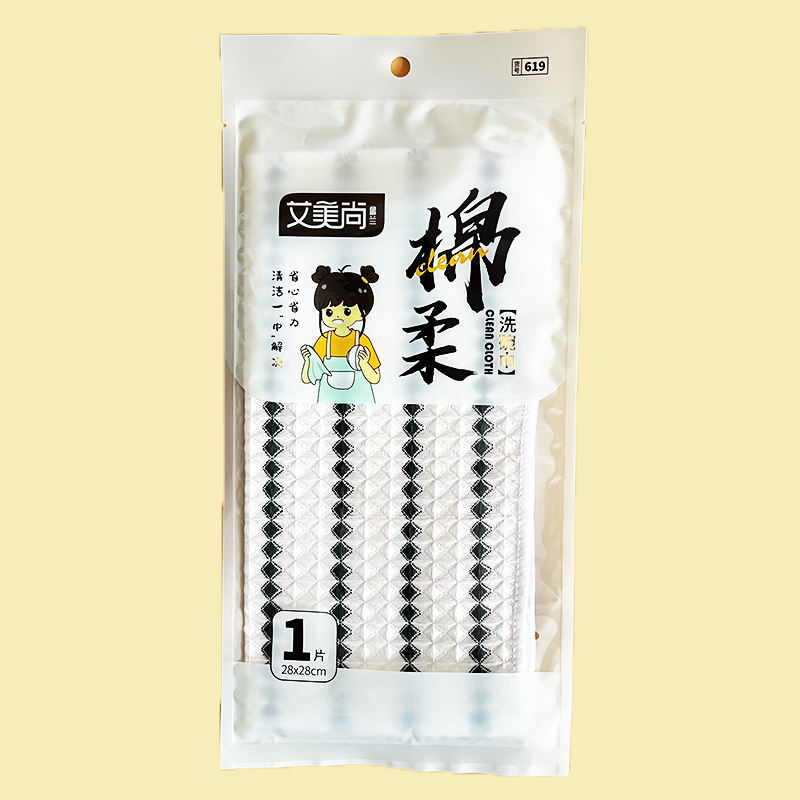 619单片华夫格清洁巾